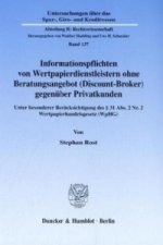 Informationspflichten von Wertpapierdienstleistern ohne Beratungsangebot (Discount-Broker) gegenüber Privatkunden.