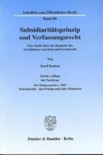 Subsidiaritätsprinzip und Verfassungsrecht.