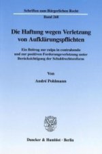 Die Haftung wegen Verletzung von Aufklärungspflichten.