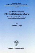 Die Intervention im WTO-Streitbeilegungsverfahren.