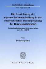 Die Ausdehnung der eigenen Sachentscheidung in der strafrechtlichen Rechtsprechung des Bundesgerichtshofs.