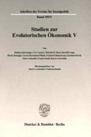 Studien zur Evolutorischen Ökonomik V.