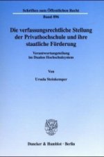 Die verfassungsrechtliche Stellung der Privathochschule und ihre staatliche Förderung.