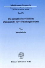 Das umsatzsteuerrechtliche Optionsrecht für Vermietungsumsätze.