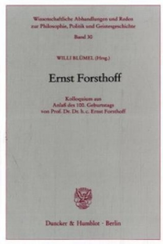 Ernst Forsthoff.