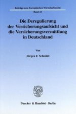 Die Deregulierung der Versicherungsaufsicht und die Versicherungsvermittlung in Deutschland.