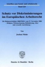 Schutz vor Diskriminierungen im Europäischen Arbeitsrecht. Die Rahmenrichtlinie 2000/78/EG vom 27. November 2000 - Religion, Weltanschauung, Behinderu