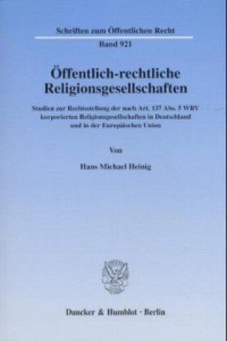 Öffentlich-rechtliche Religonsgesellschaften
