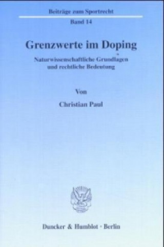 Grenzwerte im Doping.