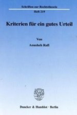 Kriterien für ein gutes Urteil.