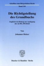 Die Richtigstellung des Grundbuchs.