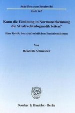 Kann die Einübung in Normanerkennung die Strafrechtsdogmatik leiten?