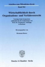 Wirtschaftlichkeit durch Organisations- und Verfahrensrecht.