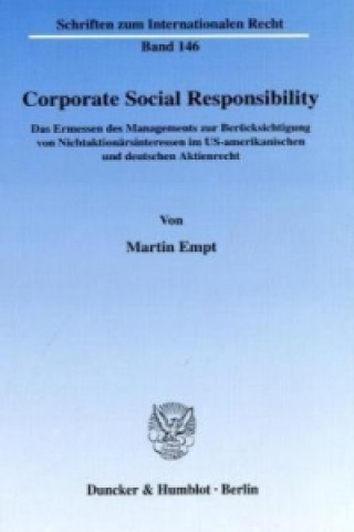 Corporate Social Responsibility.