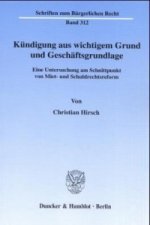 Kündigung aus wichtigem Grund und Geschäftsgrundlage.