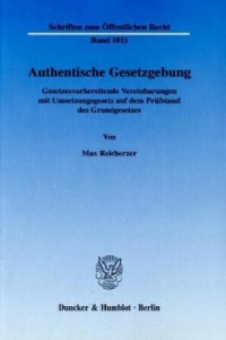 Authentische Gesetzgebung.