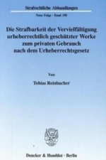 Die Strafbarkeit der Vervielfältigung urheberrechtlich geschützter Werke zum privaten Gebrauch nach dem Urheberrechtsgesetz.