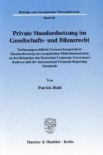 Private Standardsetzung im Gesellschafts- und Bilanzrecht.