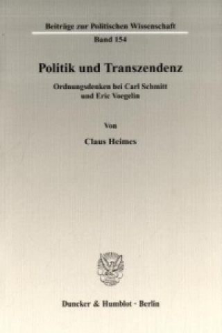 Politik und Transzendenz.
