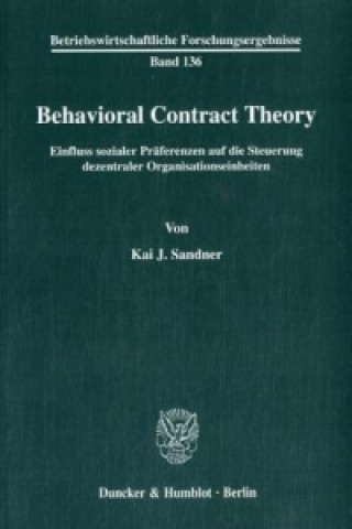 Behavioral Contract Theory
