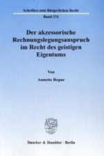 Der akzessorische Rechnungslegungsanspruch im Recht des geistigen Eigentums.