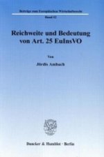 Reichweite und Bedeutung von Art. 25 EuInsVO.