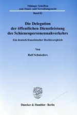 Die Delegation der öffentlichen Dienstleistung des Schienenpersonennahverkehrs