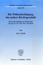 Die Willensbetätigung, das andere Rechtsgeschäft.