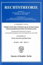 Multiple Modernität, Globalisierung der Rechtsordnung und Kommunikationsstruktur der Rechtssysteme.