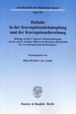Defizite in der Korruptionsbekämpfung und der Korruptionsforschung