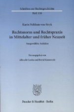 Rechtsnorm und Rechtspraxis in Mittelalter und früher Neuzeit.