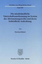 Die missbräuchliche Vaterschaftsanerkennung im System des Abstammungsrechts und deren behördliche Anfechtung