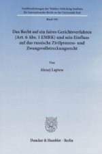 Das Recht auf ein faires Gerichtsverfahren (Art. 6 Abs. 1 EMRK) und sein Einfluss auf das russische Zivilprozess- und Zwangsvollstreckungsrecht.