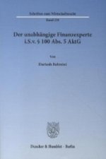 Der unabhängige Finanzexperte i.S.v. 100 Abs. 5 AktG.