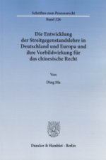 Die Entwicklung der Streitgegenstandslehre in Deutschland und Europa und ihre Vorbildwirkung für das chinesische Recht