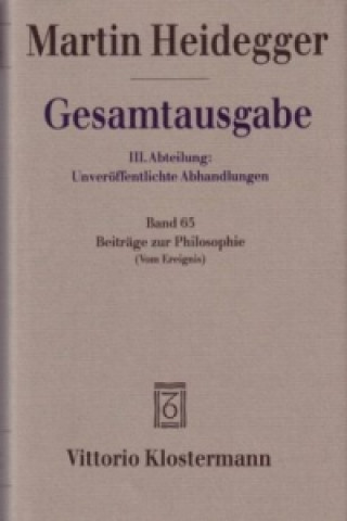 Beiträge zur Philosophie (Vom Ereignis) (1936-1938) (Martin Heidegger,Friedrich-Wilhelm von Herrmann)(Twarda)