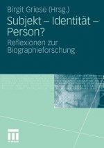 Subjekt - Identit t - Person?