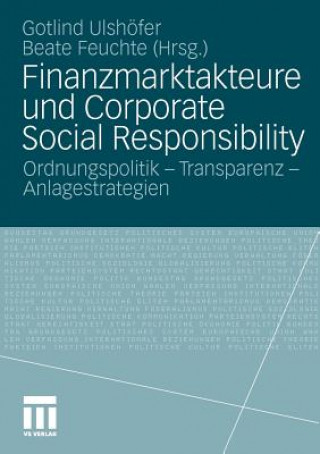Finanzmarktakteure Und Corporate Social Responsibility