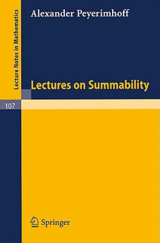 Lectures on Summability