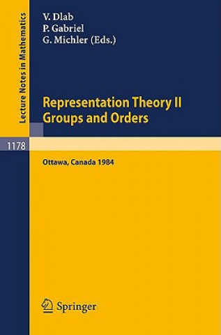 Representation Theory II. Proceedings of the Fourth International Conference on Representations of Algebras, held in Ottawa, Canada, August 16-25, 198