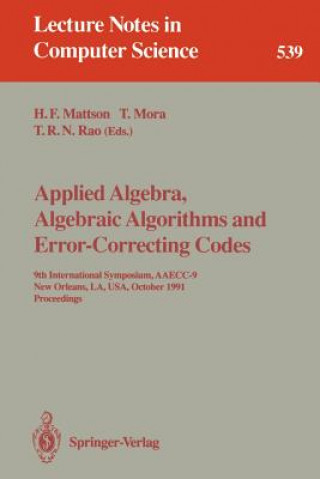 Applied Algebra, Algebraic Algorithms and Error-Correcting Codes