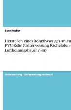 Herstellen eines Rohrabzweiges an einem PVC-Rohr (Unterweisung Kachelofen- und Luftheizungsbauer / -in)