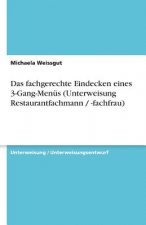 Das fachgerechte Eindecken eines 3-Gang-Menüs (Unterweisung Restaurantfachmann / -fachfrau)