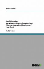 Ausfüllen einer Vermögens-Subventions-Analyse (Unterweisung Bankkaufmann / -kauffrau)