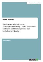 Amtsverst ndnis in Der Konvergenzerkl rung Taufe, Eucharistie Und Amt Und Stellungnahme Der Katholischen Kirche