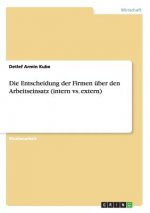 Entscheidung Der Firmen  ber Den Arbeitseinsatz (Intern vs. Extern)