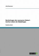 Rechtsfragen der anonymen Geburt - Institut neben der Babyklappe