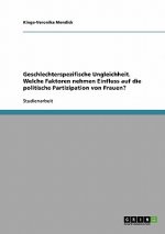 Geschlechterspezifische Ungleichheit. Welche Faktoren nehmen Einfluss auf die politische Partizipation von Frauen?