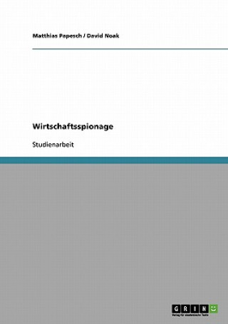Wirtschaftsspionage. Mittel, Methoden Und Praventionsmoglichkeiten