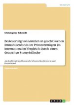 Besteuerung von Anteilen an geschlossenen Immobilienfonds im Privatvermoegen im internationalen Vergleich durch einen deutschen Steuerinlander